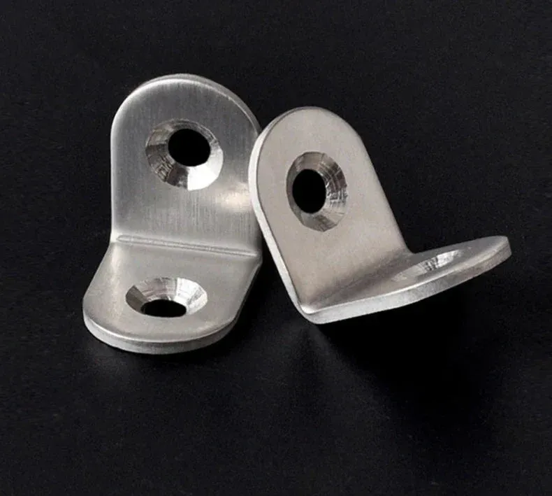 10 Stainless Steel Corner Brackets for Furniture Support
