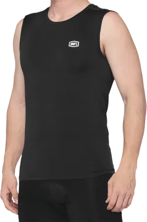 100% Basecamp Sleeveless Shirt - Black - Large 40046-00002