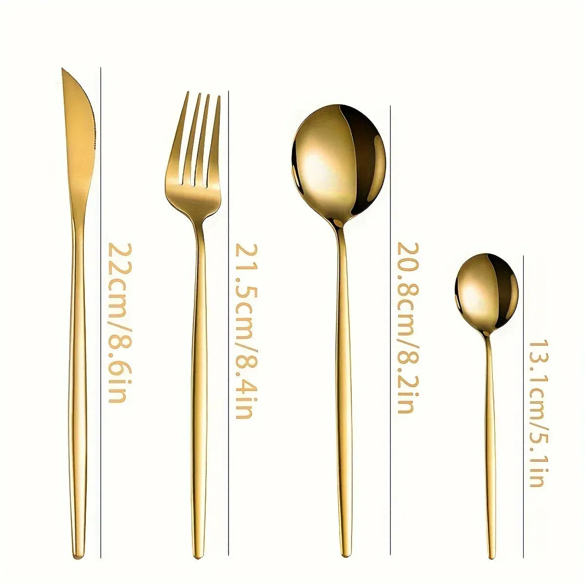 16 / 36 / 48 Piece Stainless Steel Cutlery Set Mirror Polished Dishwasher Safe