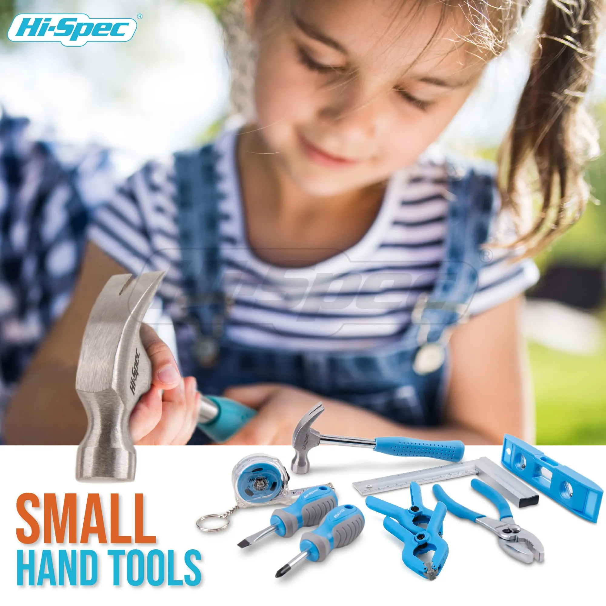 17pc Kids Real Tool Set & Child Truck Tool Box. Real Metal Hand Tools for DIY Building & Woodworking