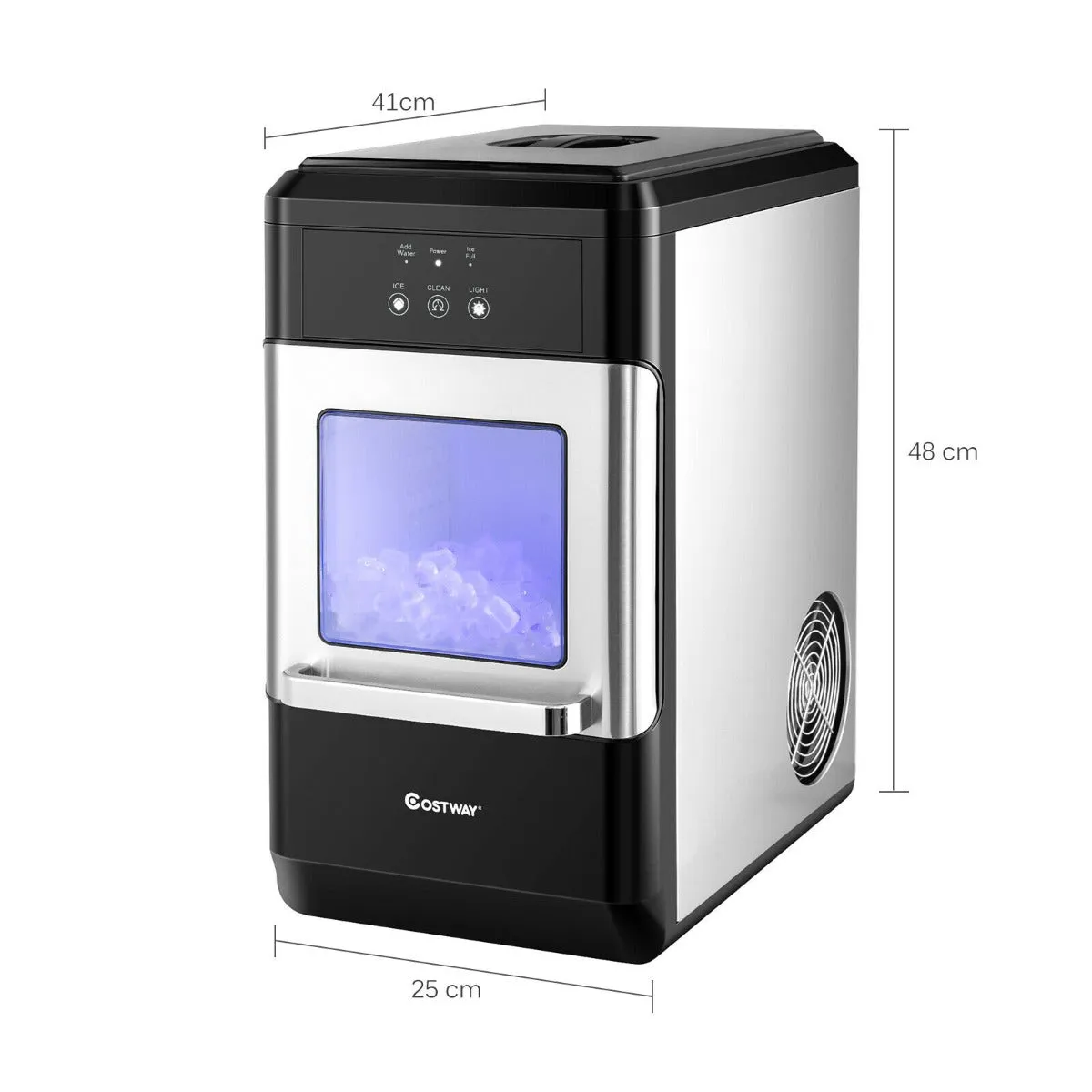 18KG Countertop Portable Ice Cube Making Machine for Home Office