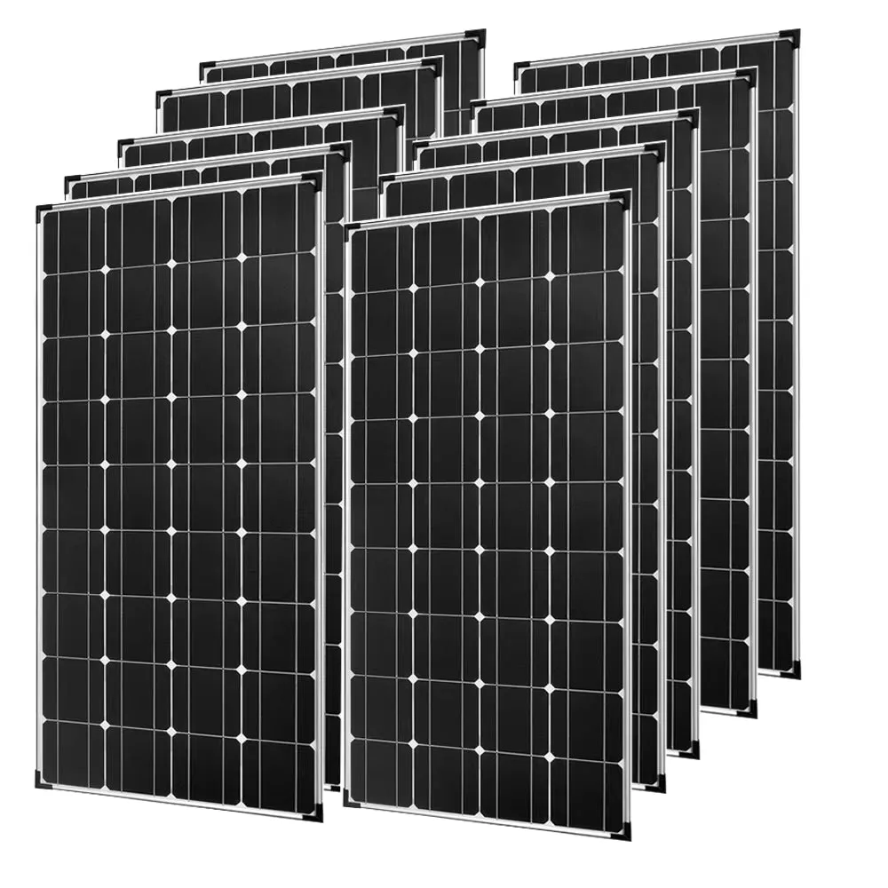 18V Solar Panel 1200W 600W Waterproof Monocrystalline Best Solar Panel 1- 10Pcs 120W China Charging Camping RV Boat Battery Home