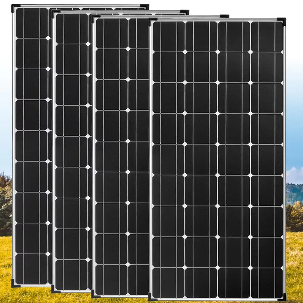 18V Solar Panel 1200W 600W Waterproof Monocrystalline Best Solar Panel 1- 10Pcs 120W China Charging Camping RV Boat Battery Home