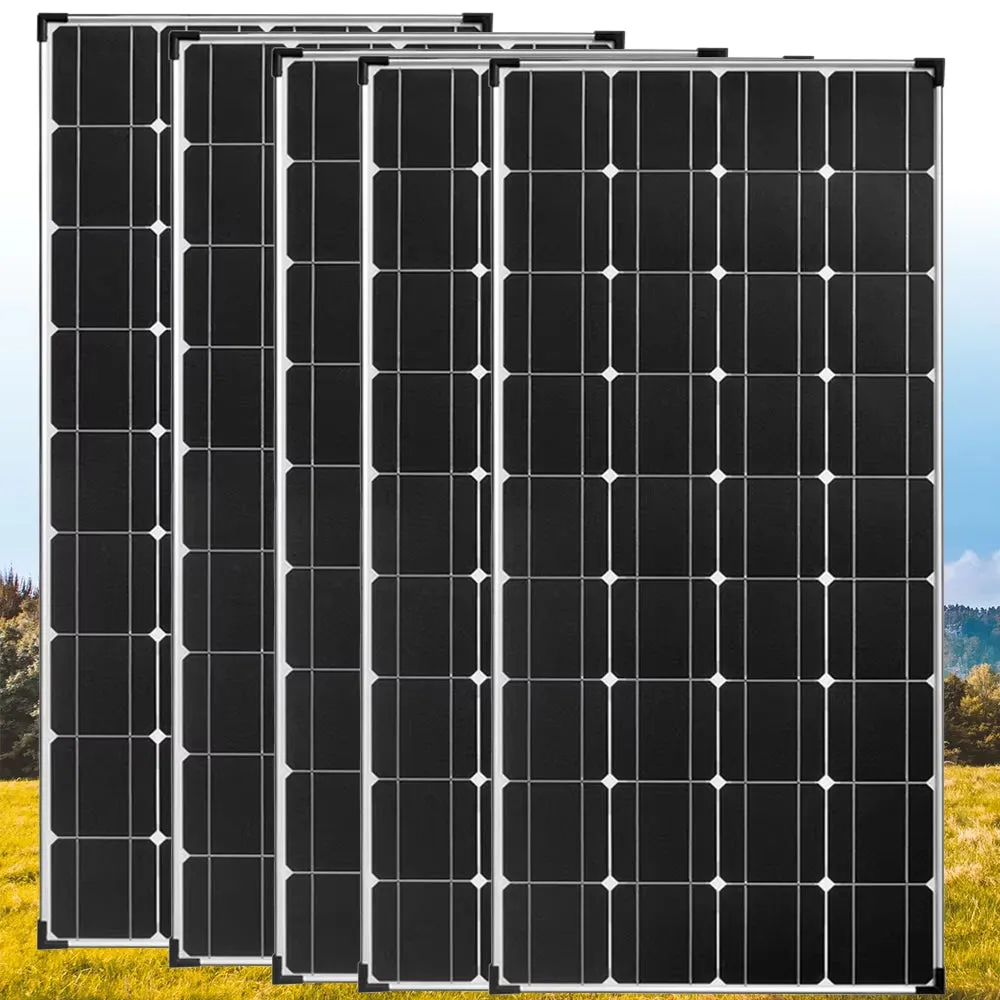 18V Solar Panel 1200W 600W Waterproof Monocrystalline Best Solar Panel 1- 10Pcs 120W China Charging Camping RV Boat Battery Home