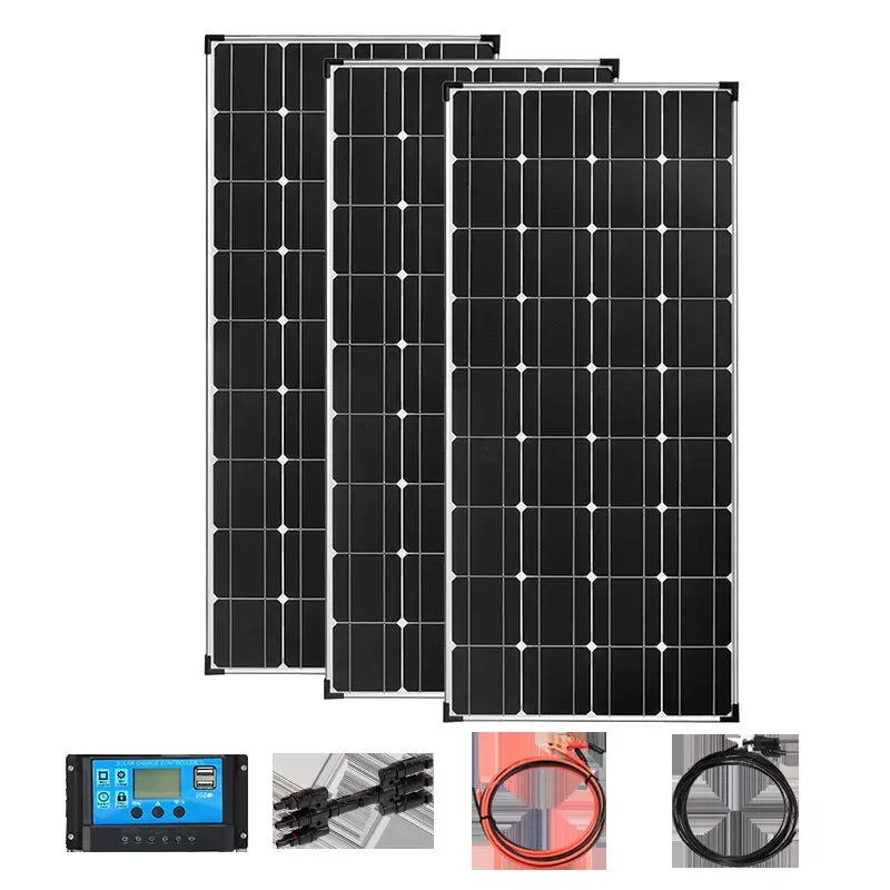 18V Solar Panel 1200W 600W Waterproof Monocrystalline Best Solar Panel 1- 10Pcs 120W China Charging Camping RV Boat Battery Home