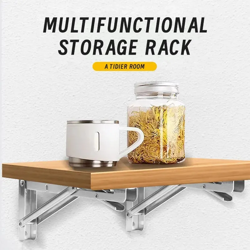 2 Piece 8 Heavy Duty Folding Shelf Brackets