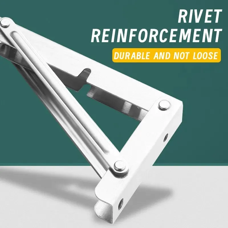 2 Piece 8 Heavy Duty Folding Shelf Brackets