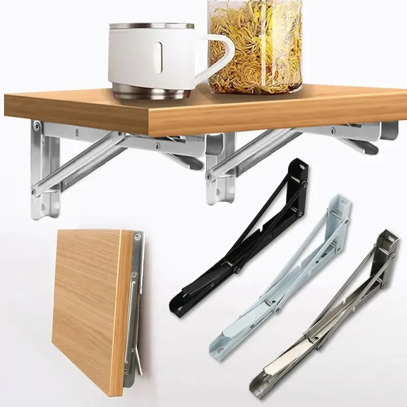 2 Piece 8 Heavy Duty Folding Shelf Brackets