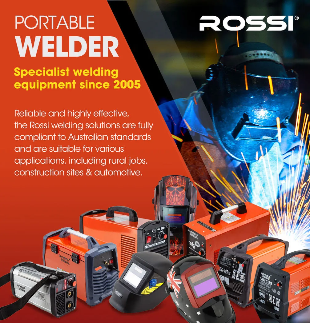 220A MIG/TIG/MMA Welder Inverter, Gasless, Portable - Rossi