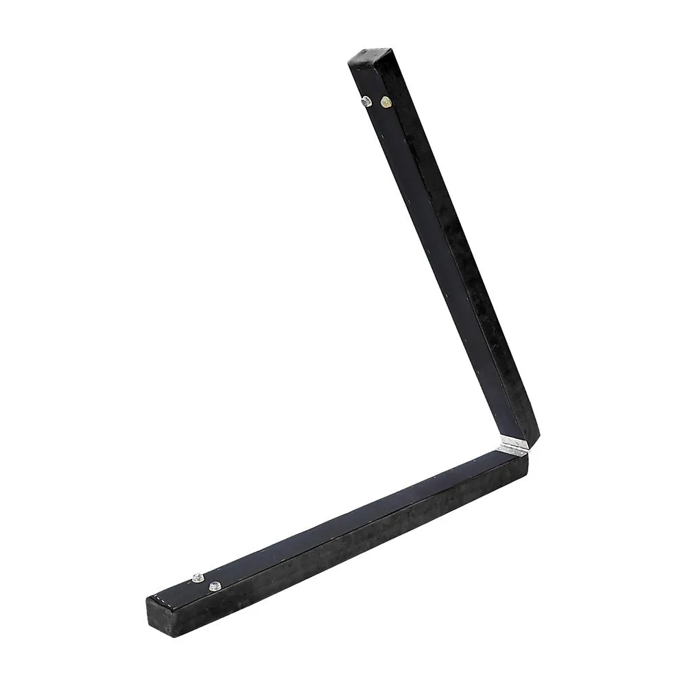 2.2m Gymnastics Folding Balance Beam Black Synthetic Suede