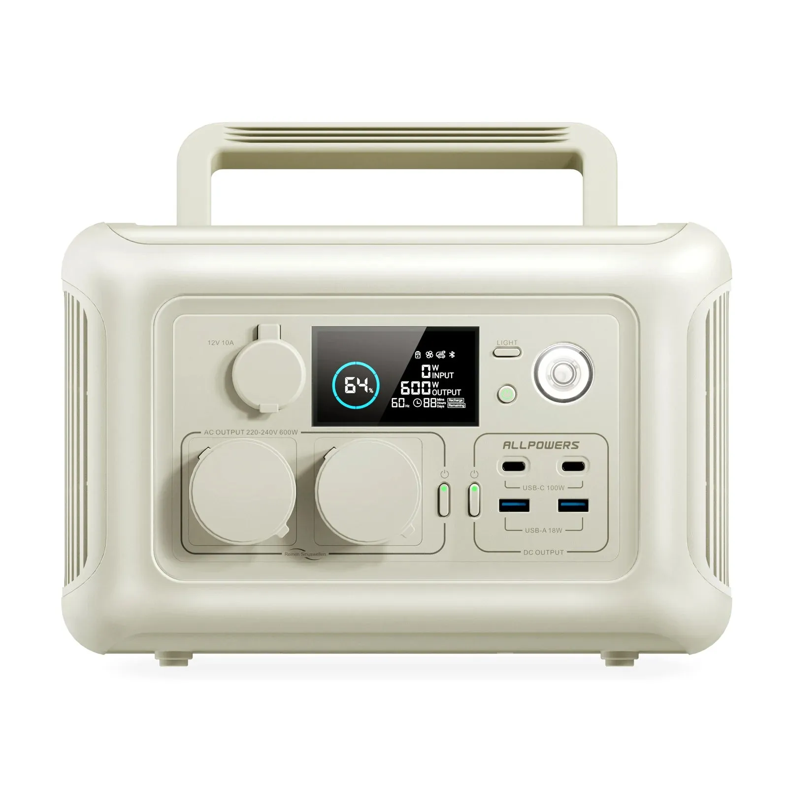 299Wh Portable Solar Generator Panel Pure Sine Wave For Camping Outdoors