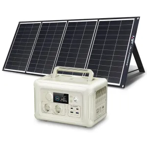 299Wh Portable Solar Generator Panel Pure Sine Wave For Camping Outdoors