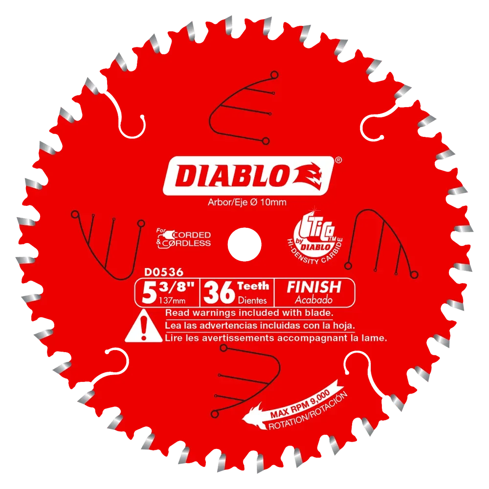 5-3/8 in. x 36 Tooth Framing Trim Saw Blade - 15 per Order