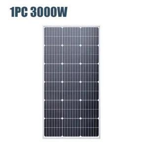 6000W Solar Panel 18V High Efficiency 3KW Portable Power Bank Flexible Charging Outdoor Solar Cells for Battery Home RV Camping