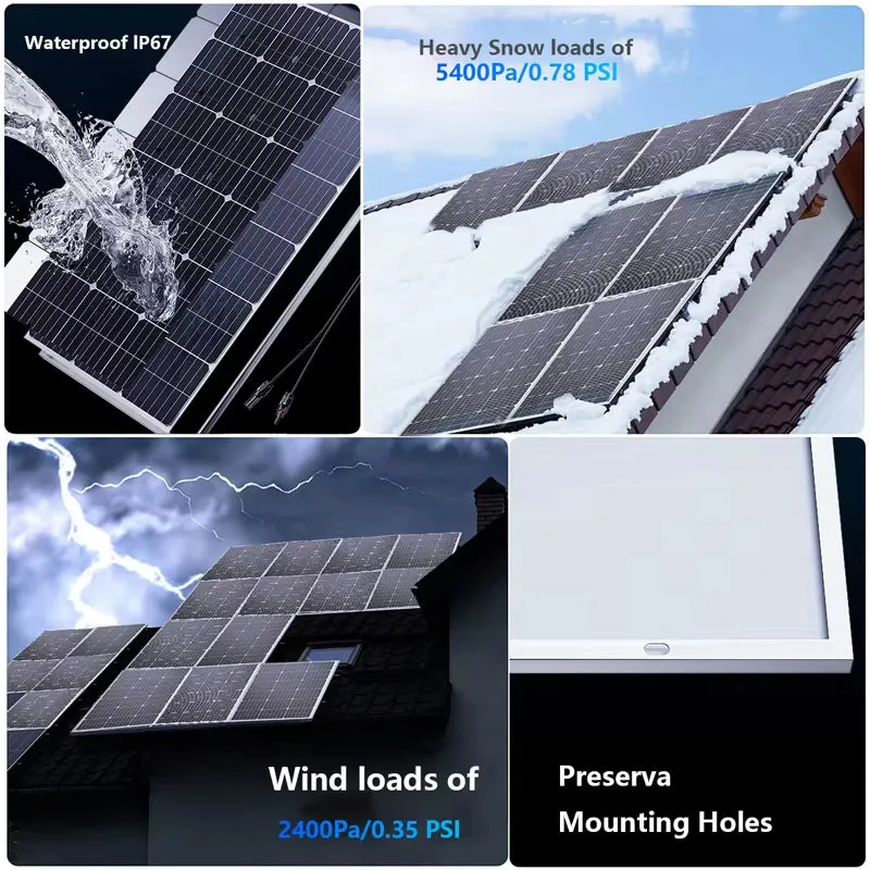 6000W Solar Panel 18V High Efficiency 3KW Portable Power Bank Flexible Charging Outdoor Solar Cells for Battery Home RV Camping