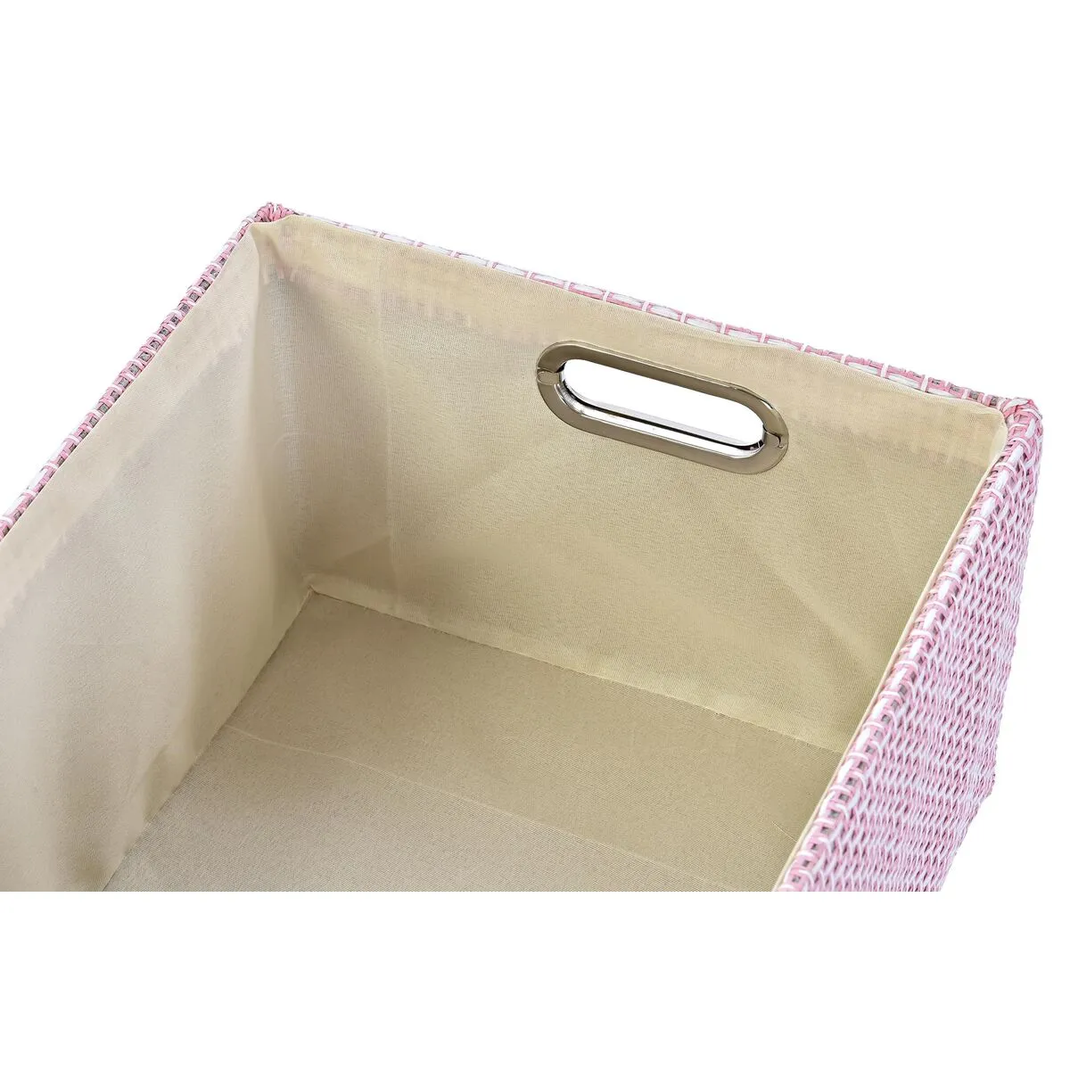 Basket Set Dkd Home Decor 40.5 x 27.5 x 18 Cm Polyester 2 Units