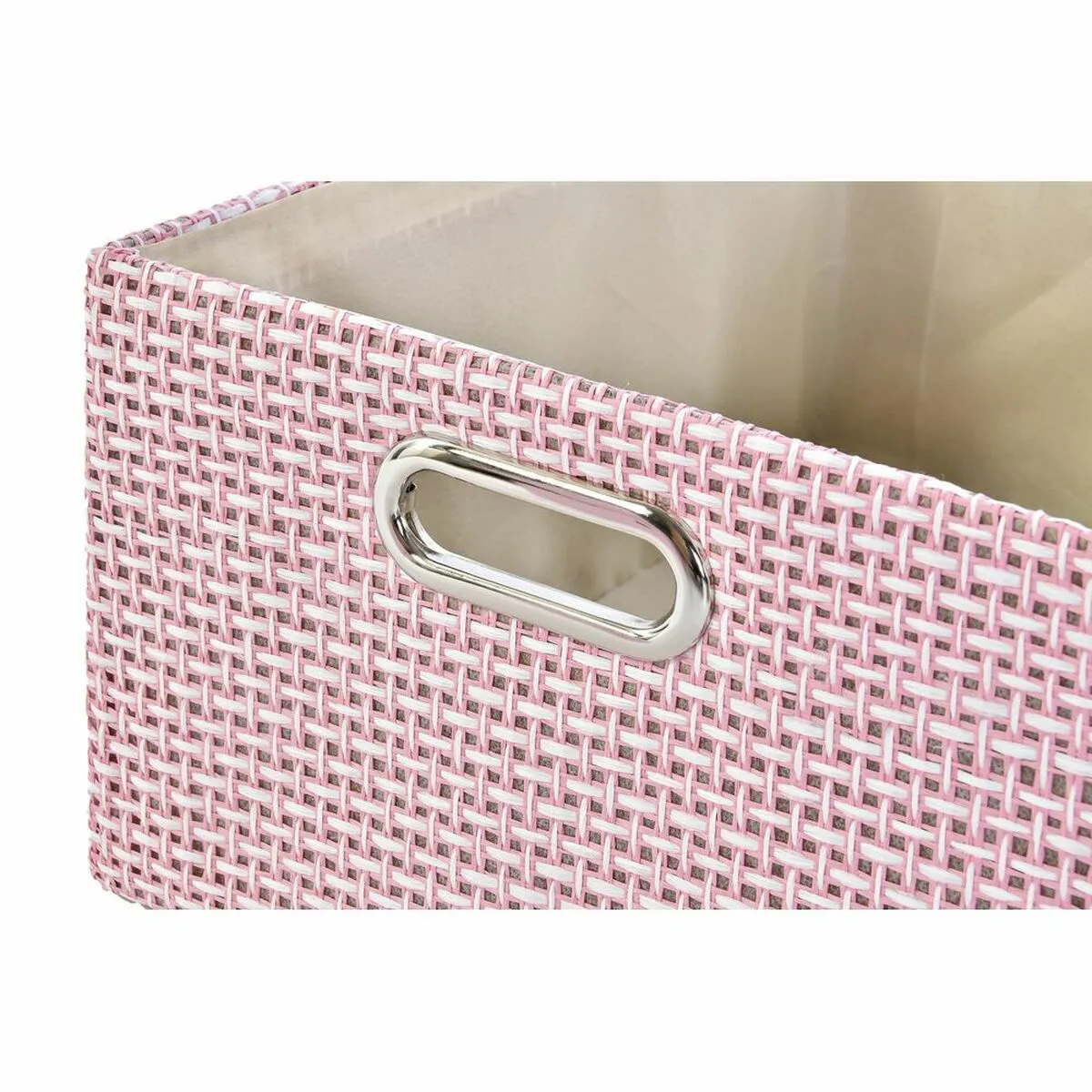 Basket Set Dkd Home Decor 40.5 x 27.5 x 18 Cm Polyester 2 Units
