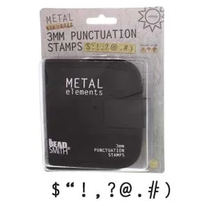 BeadSmith - Letter Punch Set - 3mm - Punctuation Stamps