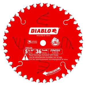Diablo Tools D0536X 5-3/8 in. x 36 Tooth Finish Trim Saw Blade