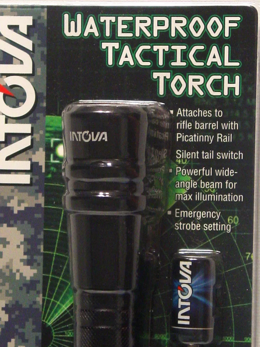Intova Waterproof Flashlight Tactical Torch 400' Lamp Spotlight Lumen Light New