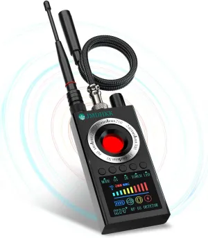 JMDHKK anti Spy RF Detector, Bug Detector Camera Finder, RF Detector for GPS Tracker GSM Listening Device Detector, Hidden Camera Finder