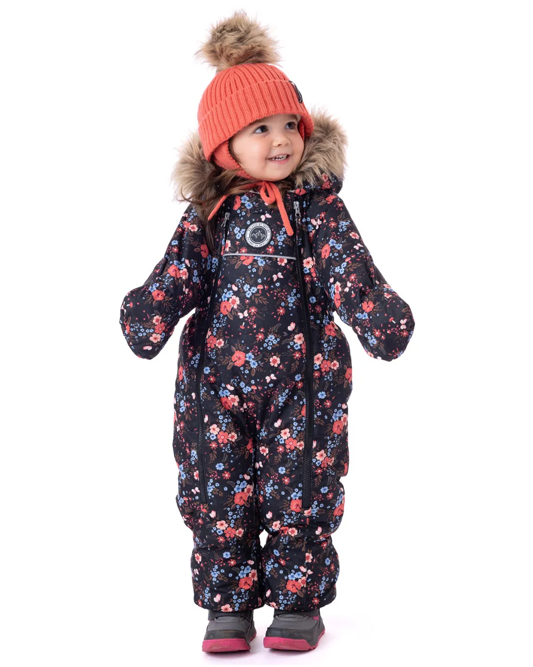 Mila Baby One-Piece Snowsuit Baby Girl Black