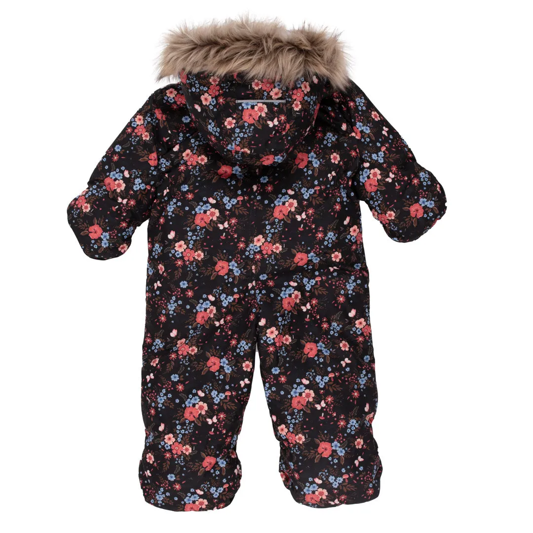 Mila Baby One-Piece Snowsuit Baby Girl Black