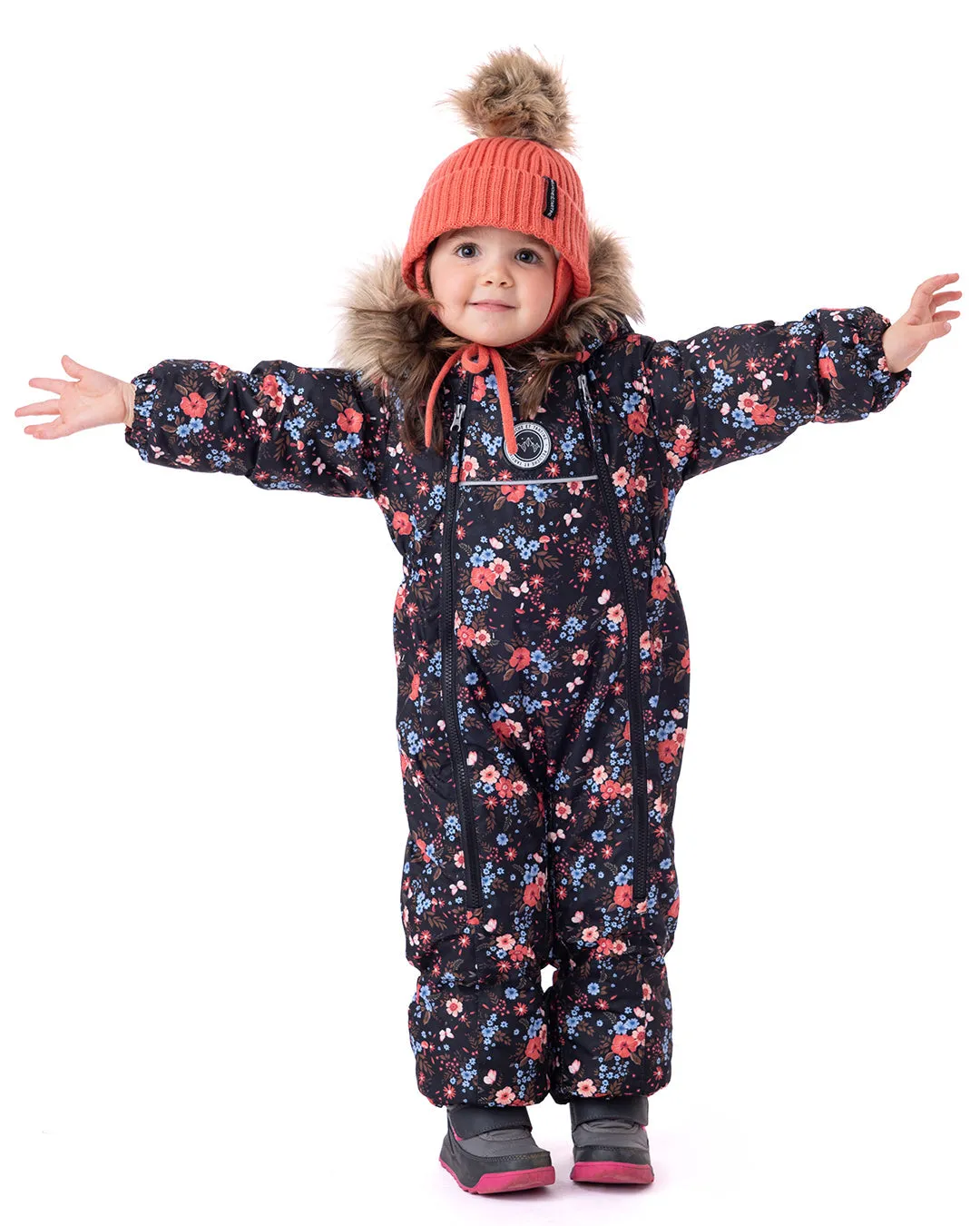 Mila Baby One-Piece Snowsuit Baby Girl Black