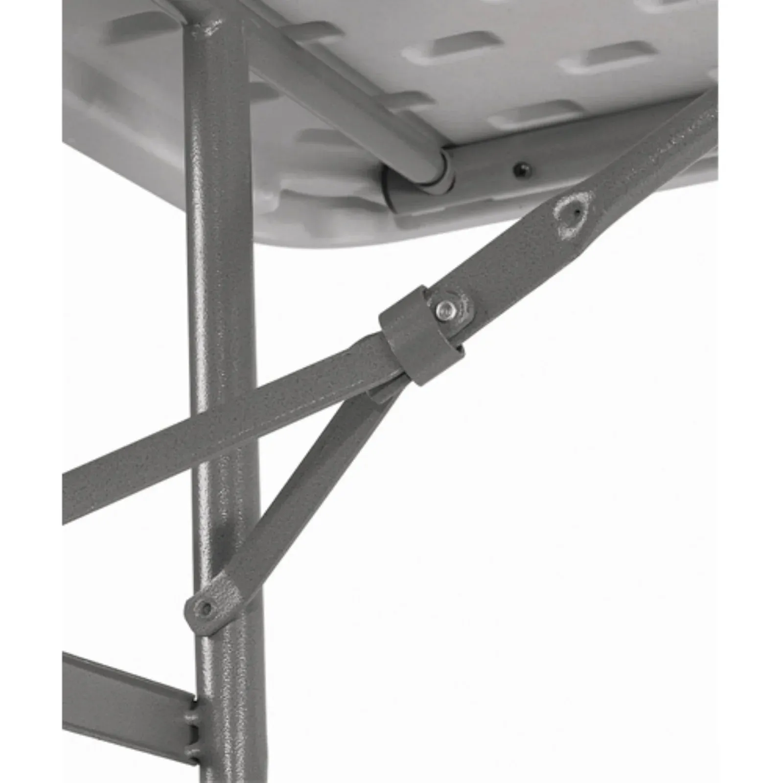 National Public Seating 30" x 60" Rectangular Folding Table, Speckled Grey, 1000 lb capacity