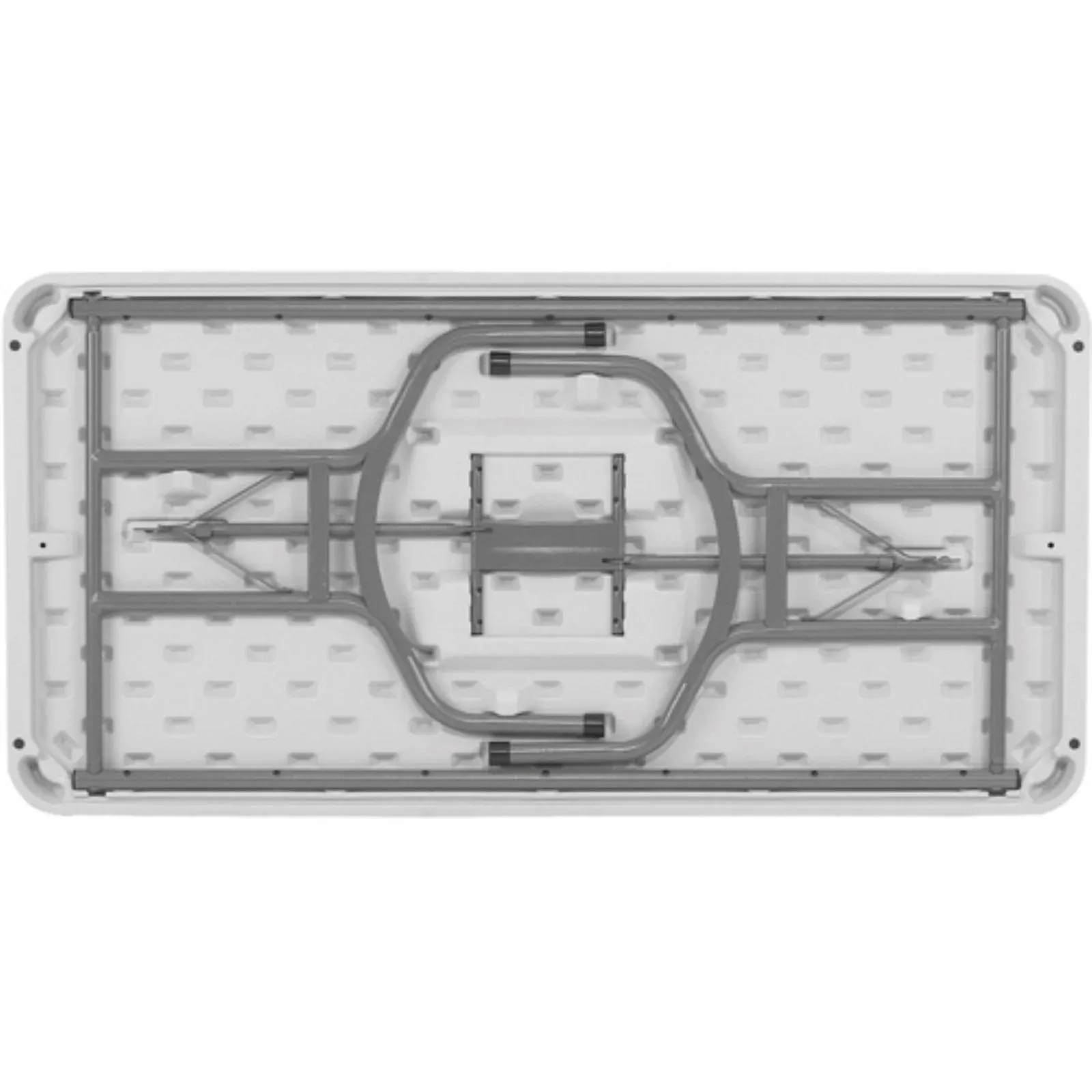 National Public Seating 30" x 60" Rectangular Folding Table, Speckled Grey, 1000 lb capacity
