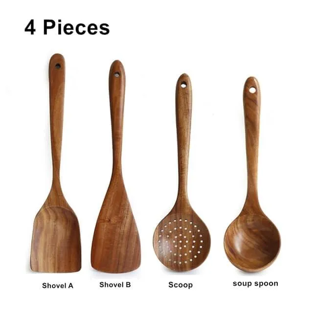Natural Wood Cooking Spoons