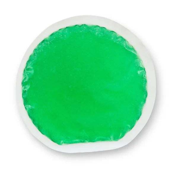PERSONALIZED Reusable Cloth-Backed Hot/Cold Gel Pack, 6" Round - Green
