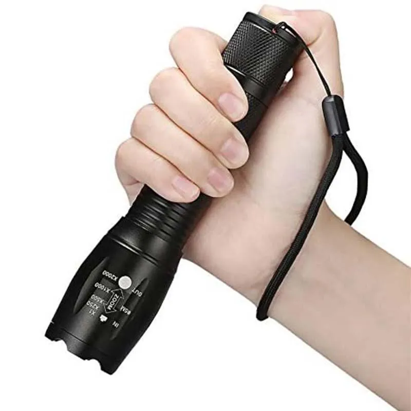 Portable outdoor strong light flashlight-waterproof / strong light / 5 gears adjustable