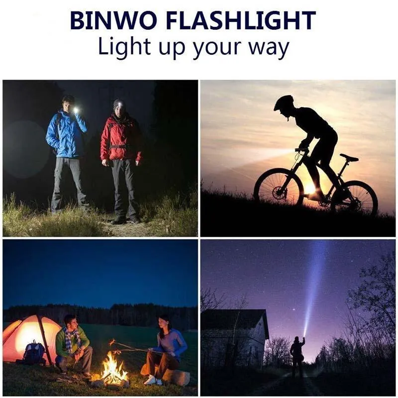 Portable outdoor strong light flashlight-waterproof / strong light / 5 gears adjustable