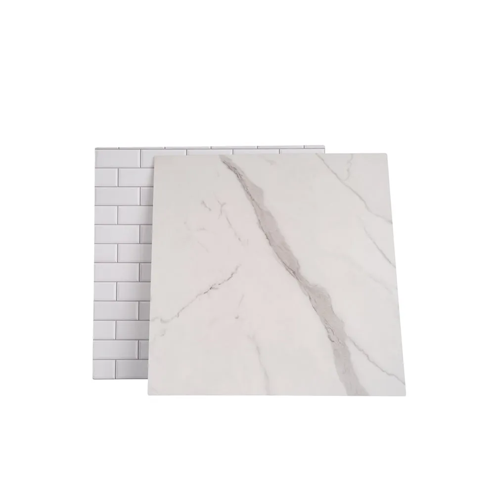 ProBoards Flat Lay Photography Rigid Black & White Marble   Subway Tiles Backdrop - Rushcutters Bay (60cm x 60cm)