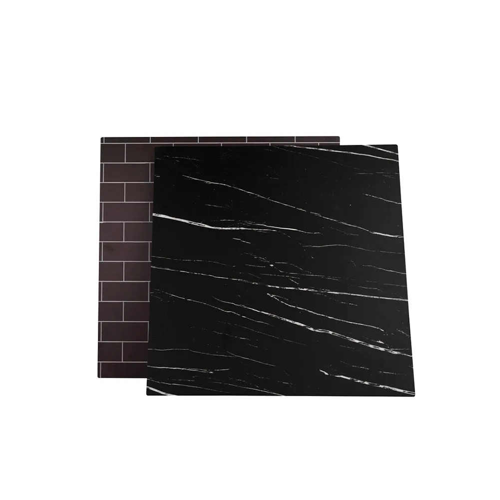 ProBoards Flat Lay Photography Rigid Black & White Marble   Subway Tiles Backdrop - Rushcutters Bay (60cm x 60cm)