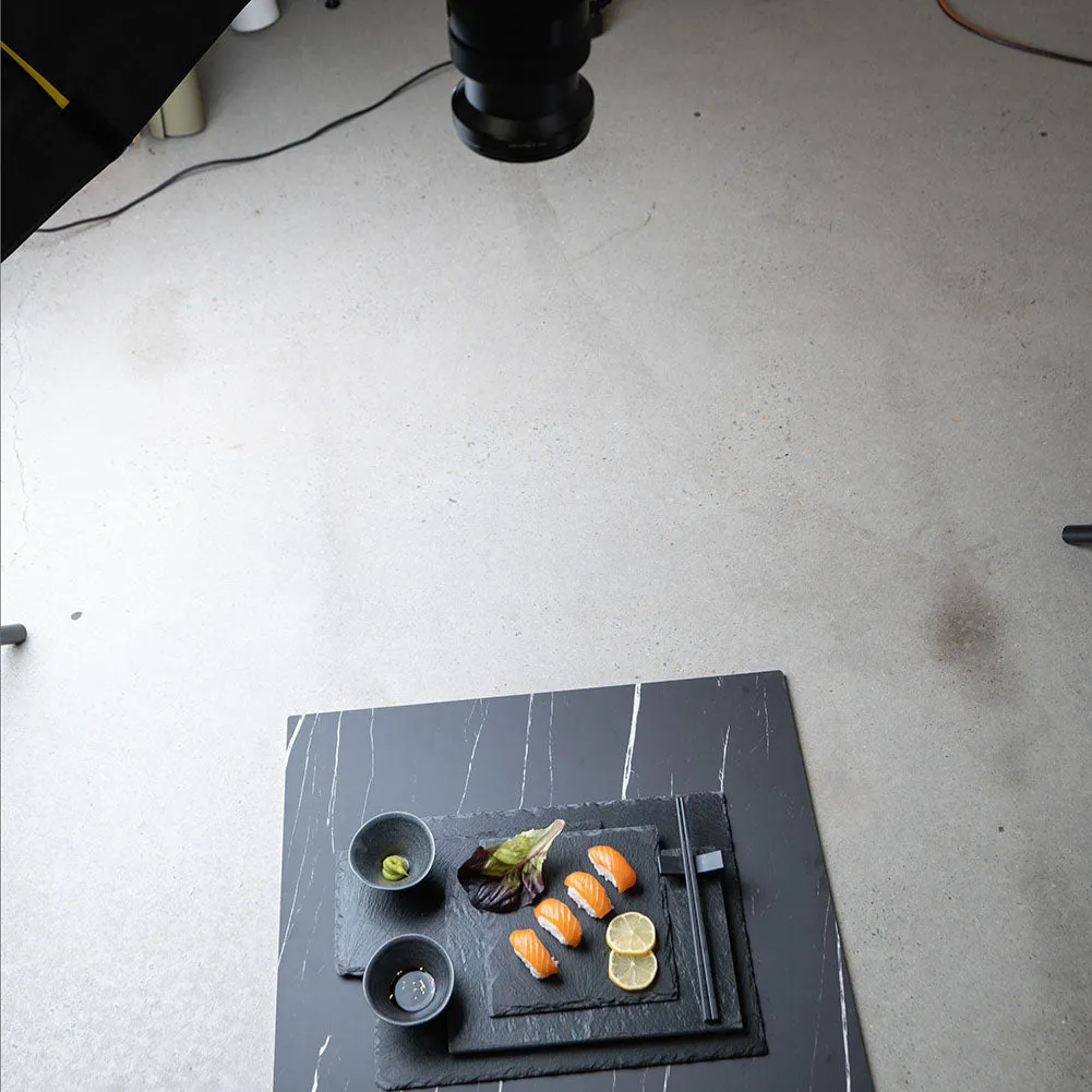ProBoards Flat Lay Photography Rigid Black & White Marble   Subway Tiles Backdrop - Rushcutters Bay (60cm x 60cm)