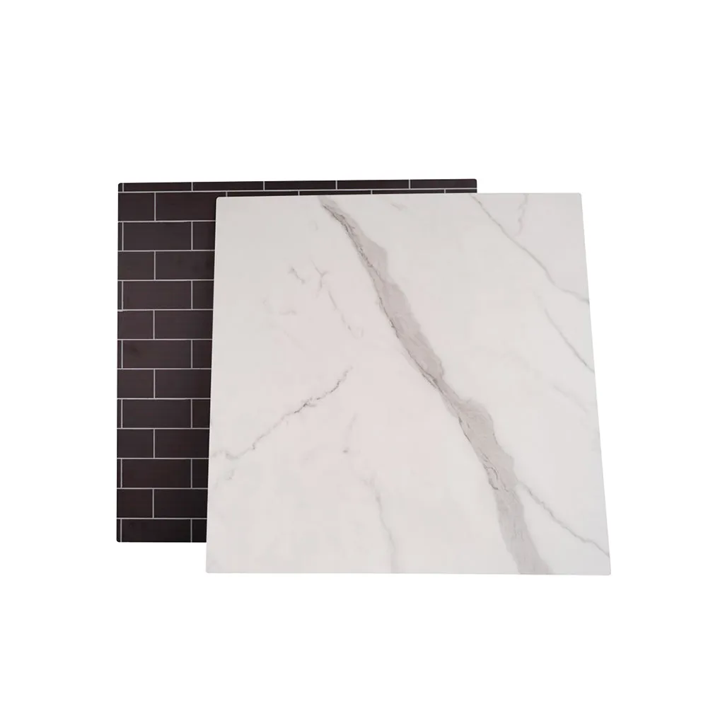 ProBoards Flat Lay Photography Rigid Black & White Marble   Subway Tiles Backdrop - Rushcutters Bay (60cm x 60cm)