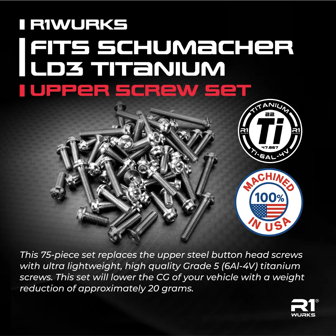 R1WURKS Fits LD3 Titanium upper Screw Set