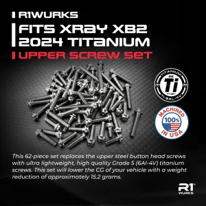 R1WURKS Fits XB2 2024 Titanium upper Screw Set