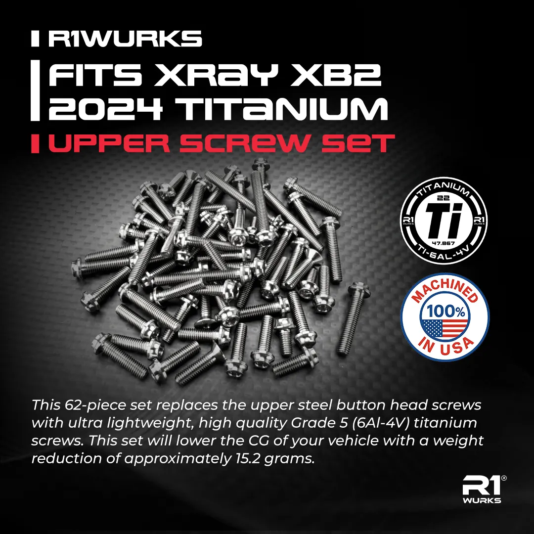 R1WURKS Fits XB2 2024 Titanium upper Screw Set