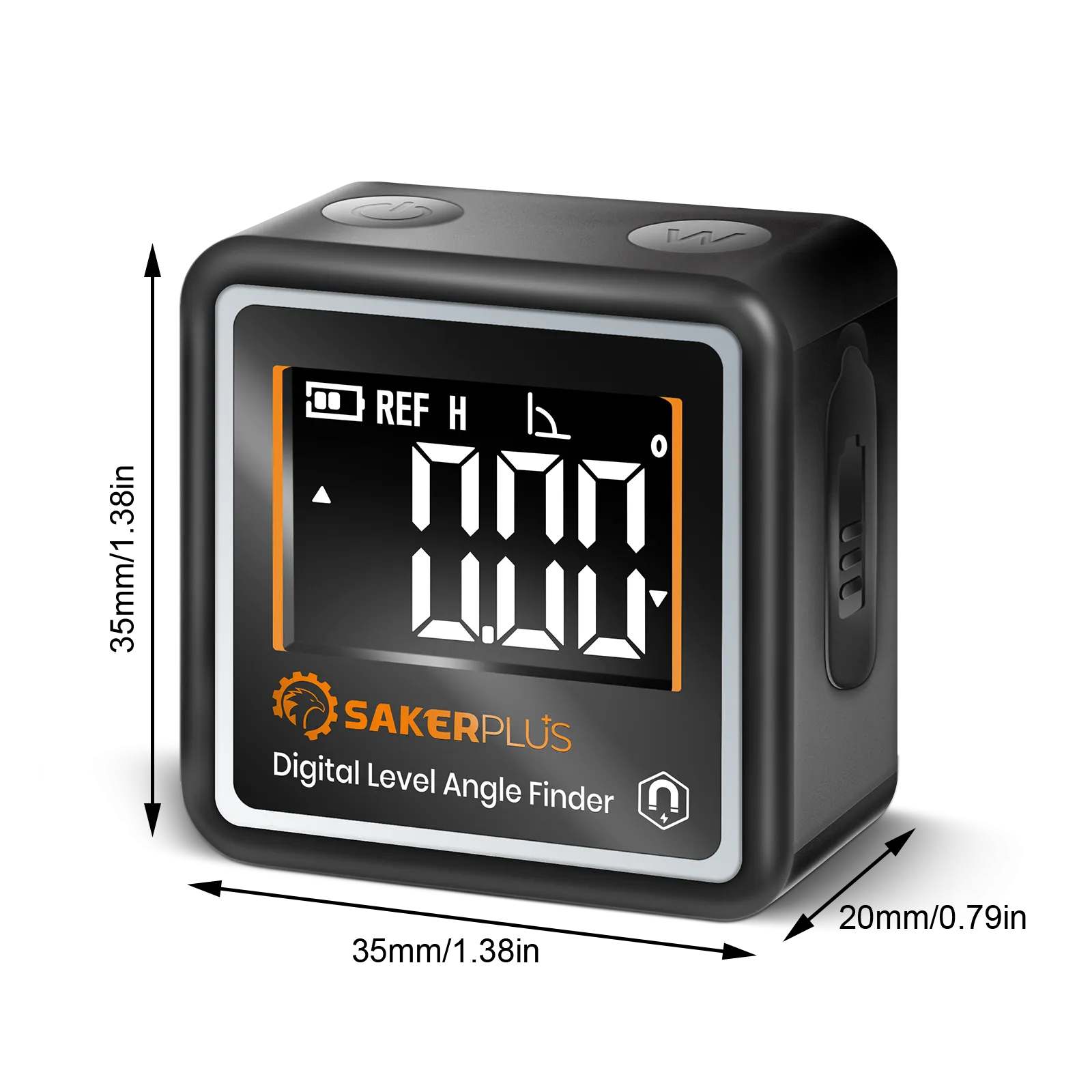 Saker Portable Mini Digital Angle Finder Magnetic