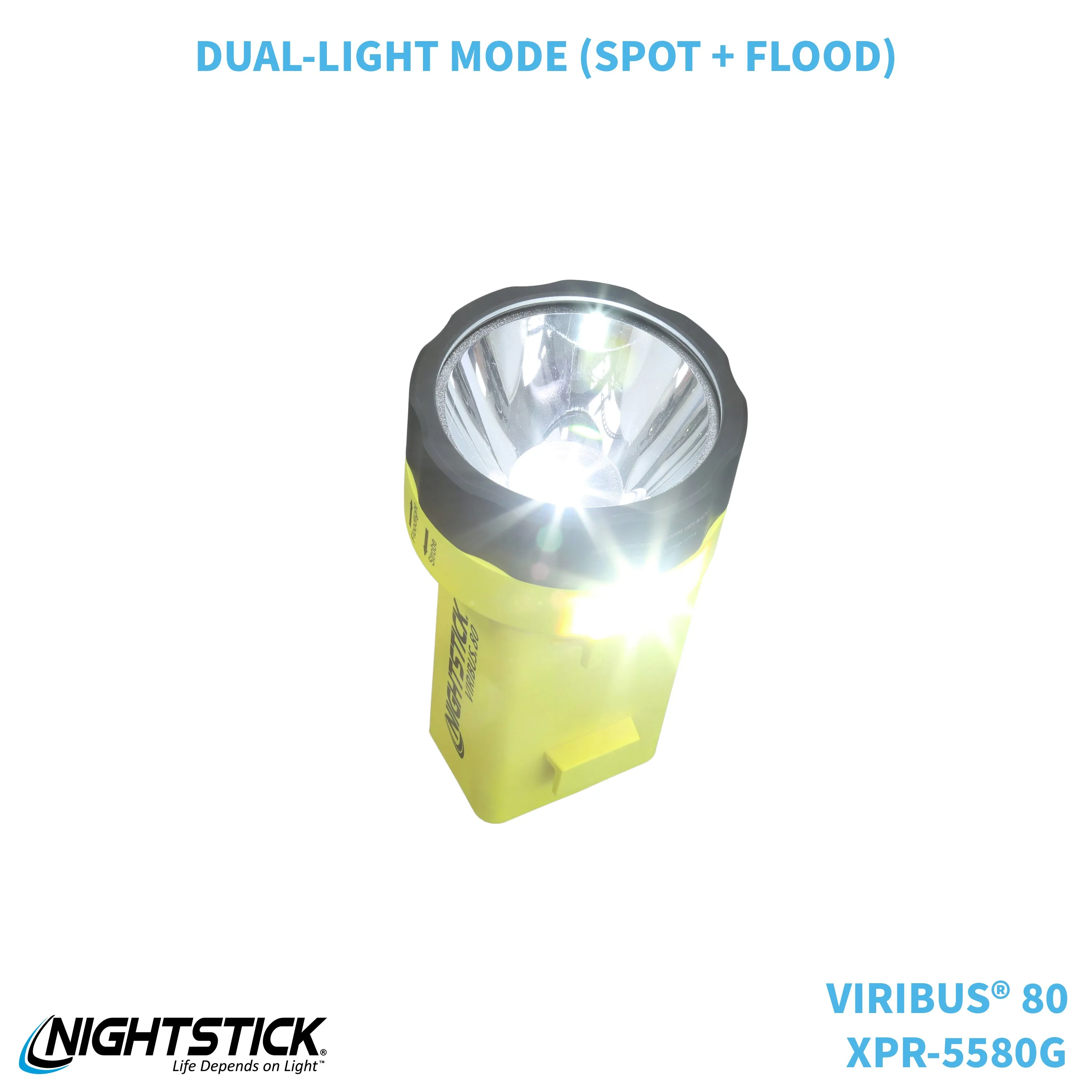 XPR-5580G: [Zone 0] VIRIBUS® 80 IS Rechargeable Dual-Light Lantern