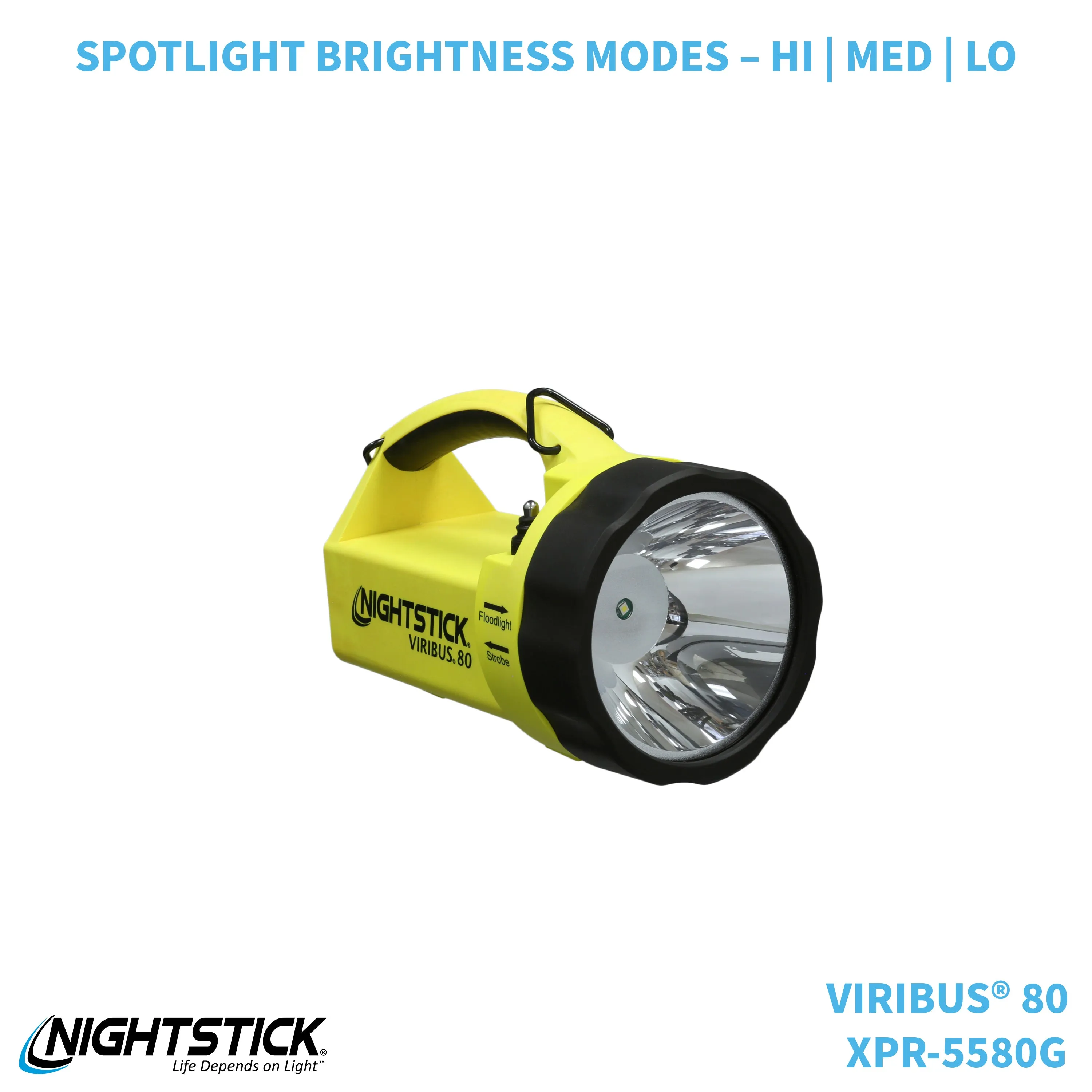 XPR-5580G: [Zone 0] VIRIBUS® 80 IS Rechargeable Dual-Light Lantern